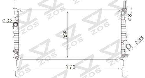 FORD TRANSIT VII 2.0 D 2000- MT radiator