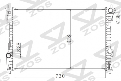 FORD EXPLORER 3.5L V6 11-12 MT radiator