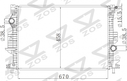 FORD C-MAX 2.0L L4 13-14 MT 2013-2014 MT radiator