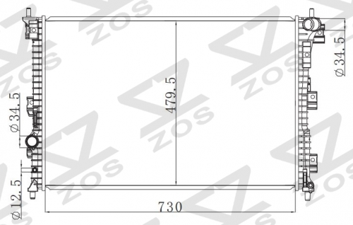 FORD EXLORER 2015-2016 MT radiator