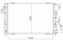 FORD ESCAPE 2.5L L4 09-10MT 2009-2010 MT radiator