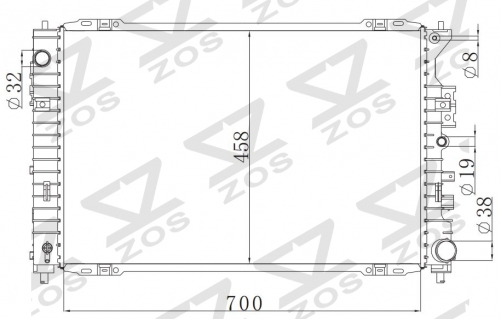FORD ESCAPE 2.5L L4 09-10MT 2009-2010 MT radiator