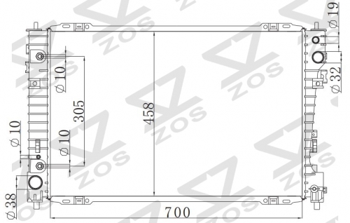 FORD ESCAPE 3.0L V6 08-11 radiator