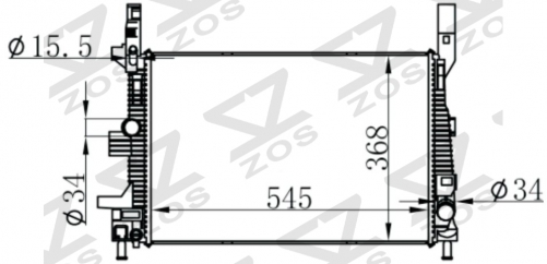 FORD FOCUS III (CB8,CEW)1.5 TDCi 11-MT radiator