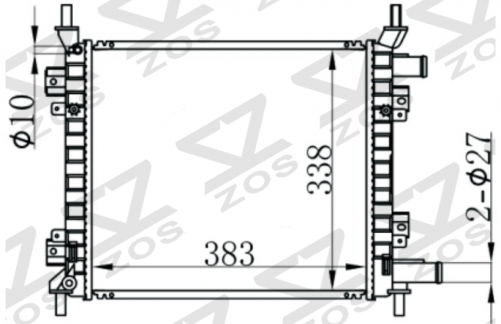 FORD KA 1.0I 97-07 MT radiator