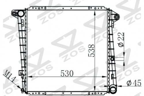 FORD MT radiator