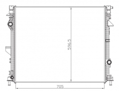 FORD EDGE 2017 MT(美版) radiator