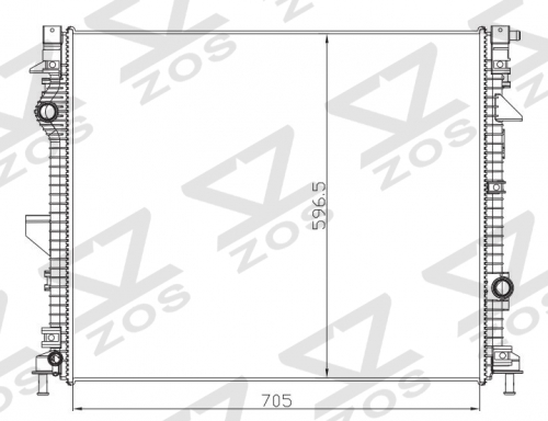 FORD EDGE 2017 MT(美版) radiator