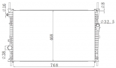 FORD TRANSIT 全顺 CONNECT 3.7L V6/3.5T V6/3.2T |5 15- MT 2015- MT radiator