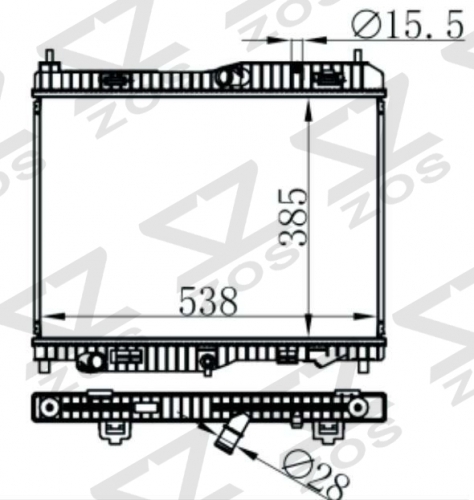 FORD Corruie/fiesta (福特嘉年华)1.5 19- MT radiator