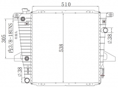 FORD EXPLOREE/MOUNTAMEER 1997-2001 AT radiator
