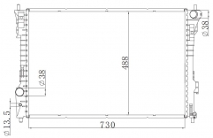FORD EXPLORER ABSE V6 3.5L 11-15 radiator