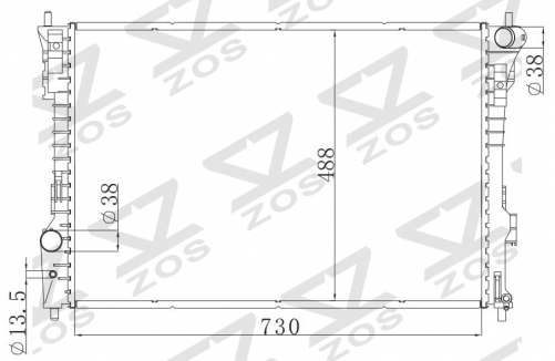 FORD EXPLORER ABSE V6 3.5L 11-15 radiator