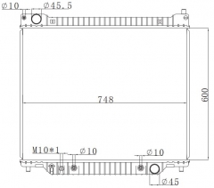 FORD F-250 XL V8 7.3L 95-97 AT radiator