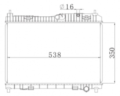 FORD FIESTA 2011 1.6L MT radiator