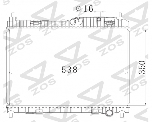 FORD FIESTA 2011 1.6L MT radiator