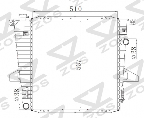 FORD B 3000 Pickup– MT radiator