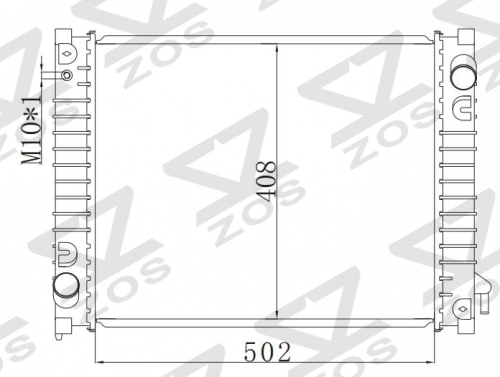 FORD Ranger 2.5/2.8 Diesel 98/06 MT radiator