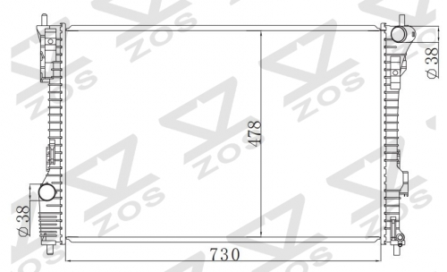 FORD MT radiator
