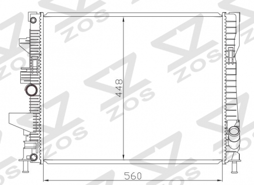 FORD FOCUS 1.0L 16- MT radiator