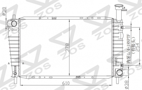 FORD TAURUS FA5U2 AT radiator