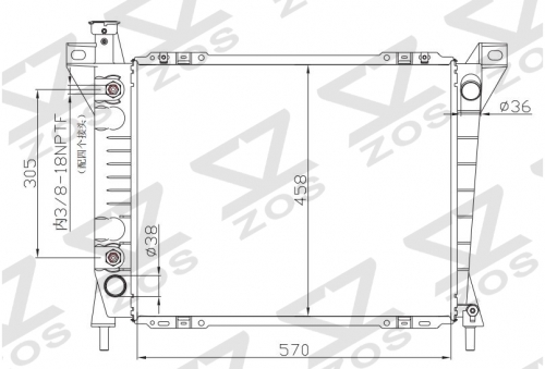 FORD AEROSTAR AT radiator