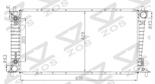 FORD F-SERIES PICKUP 4.6/5.4L V8 04-08 AT radiator