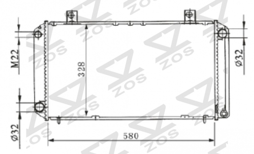 SAAB 90002.0TURBO B202(G) 1986 MT radiator