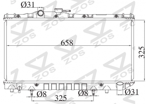 TOYOTA CELICA 2.0 16V ST180 1987-1991 AT radiator