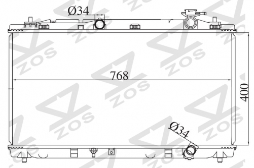TOYOTA HIACE(DIESEL) 1998-1999 MT radiator