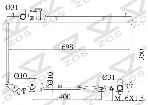 TOYOTA RAV4 2.0G SXA15 1997-1998 AT radiator