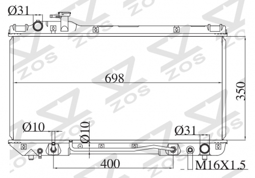 TOYOTA RAV4 2.0G SXA11 1994-1997 AT radiator