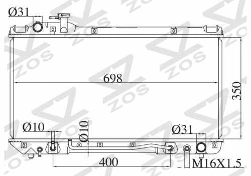 TOYOTA RAV4 2.0G SXA11 1994-1997 AT radiator