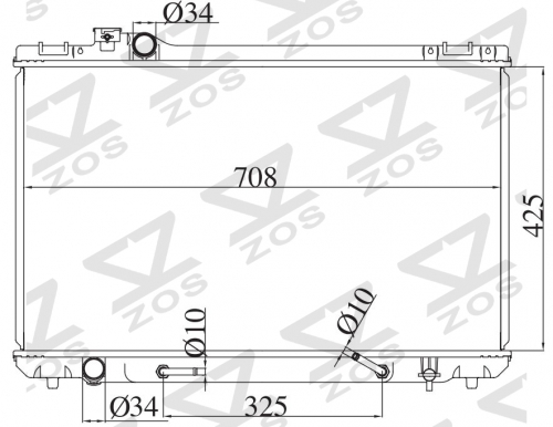 TOYOTA CROWN LXS11 AT radiator