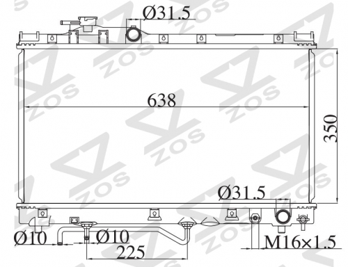 TOYOTA CELICA 2.0 16V ST200 1993-1998 AT radiator