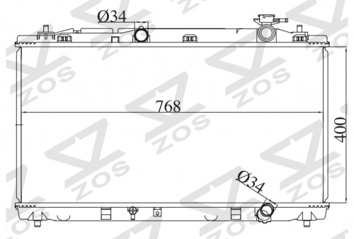 TOYOTA HIACE(GAS) 1998-1999 MT radiator