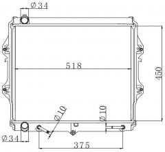 TOYOTA HILUX 3.0 AT radiator