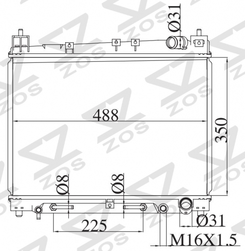 TOYOTA YARIS /PLATZ/VITZ/ECHO 1.3 1.5 2000-2005 AT radiator