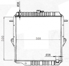 TOYOTA LANDCRUISER 1990-1996 MT radiator