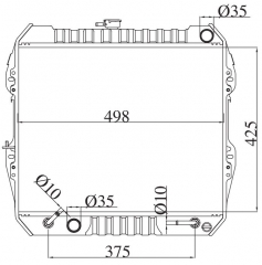 TOYOTA HILUX 2.4D/4 RUNNER/PICK UP 1985-1995 AT radiator