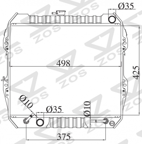 TOYOTA HILUX 2.4D/4 RUNNER/PICK UP 1985-1995 AT radiator