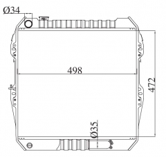 TOYOTA HILUX 2.4 D 1988-1997 MT radiator