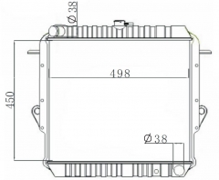 TOYOTA LANDCRUISER 1990-1996 MT radiator