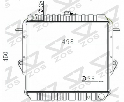 TOYOTA LANDCRUISER 1990-1996 MT radiator