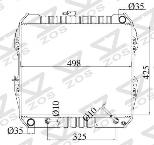 TOYOTA HILUX 2.4 1984-1990 AT radiator
