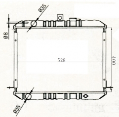 TOYOTA HIACE 1986-1989 MT radiator