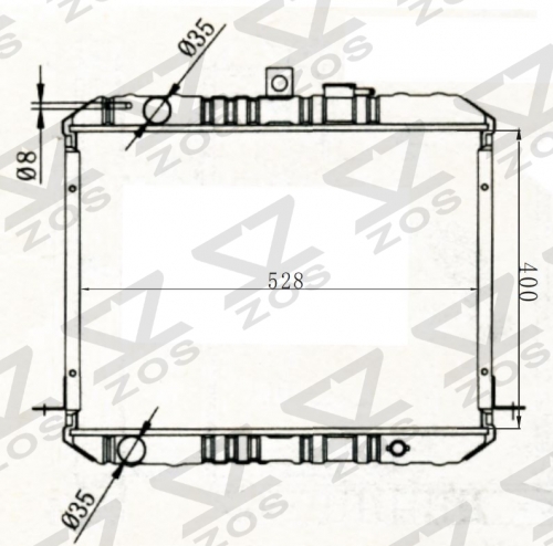TOYOTA HIACE 1986-1989 MT radiator