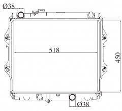 TOYOTA HILUX PICKUP 2000-2001 MT radiator