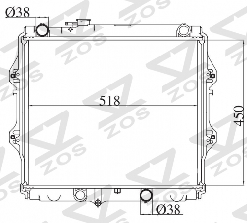 TOYOTA HILUX PICKUP 2000-2001 MT radiator