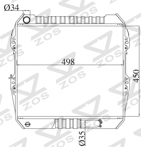 TOYOTA HILUX 1984-1998 MT radiator